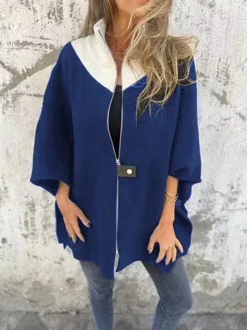 Stylish Patchwork Zipper Jacket