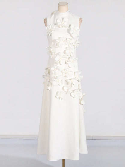 Lace Luxe Patchwork High Waist Dress