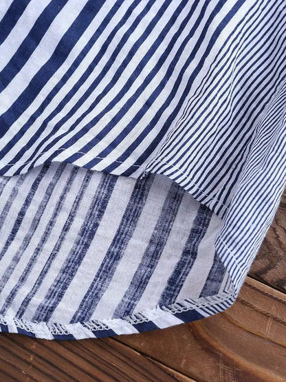 Breezy Stripes Cotton Linen Tunic