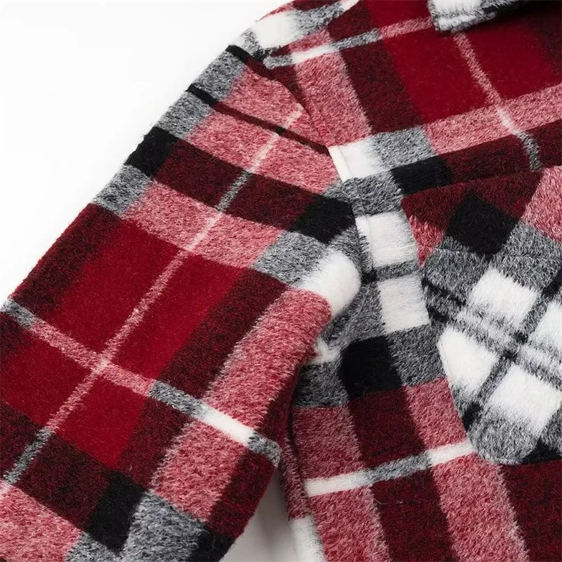 Elegant Single-Button Woolen Coat