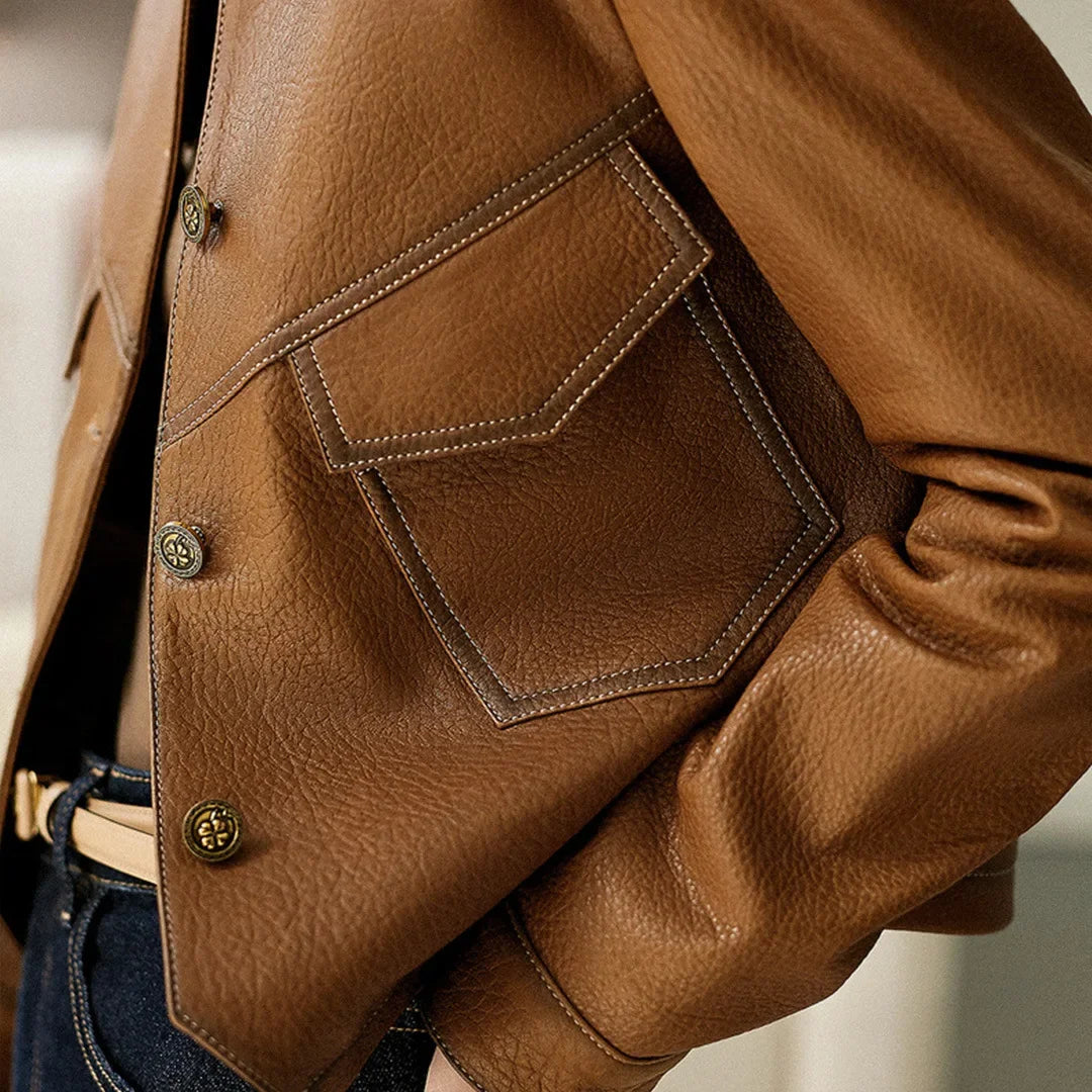 Rebel Gleam Slim Moto Leather Jacket