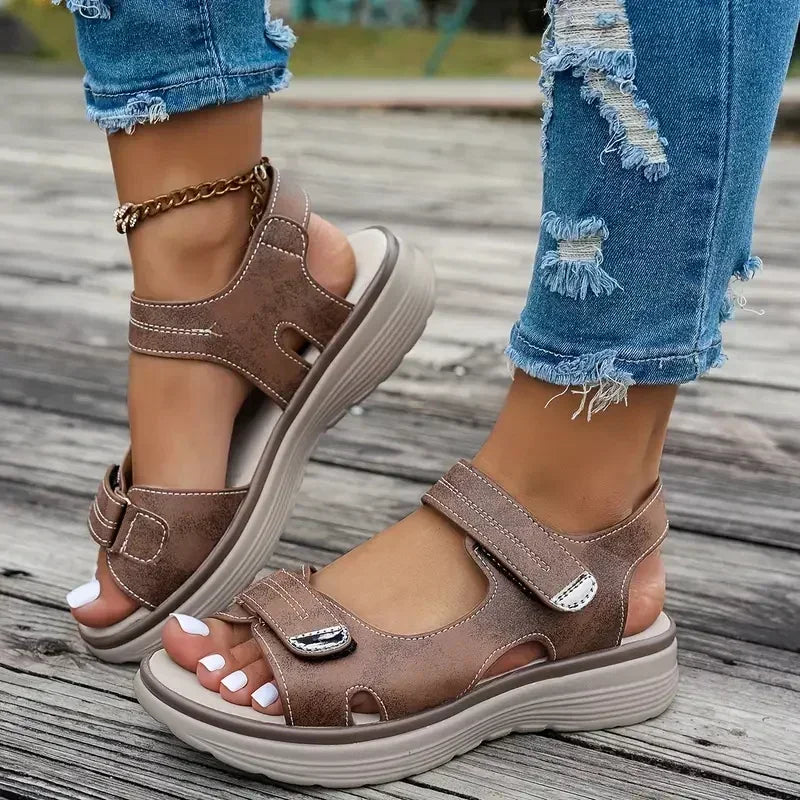 Elegant Sporty Wedge Sandals