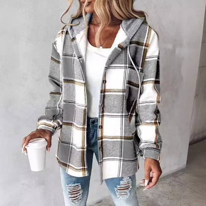 Plaid Street Style Hoodie