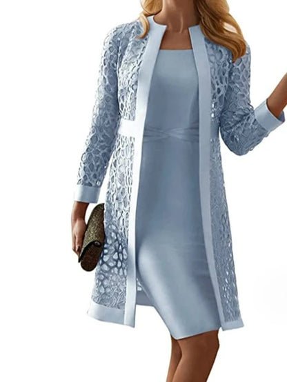 Lace Embrace Two-Piece Dress Set