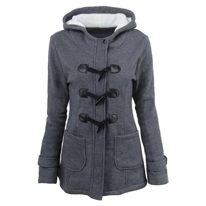 Hooded Zip Up Overcoat