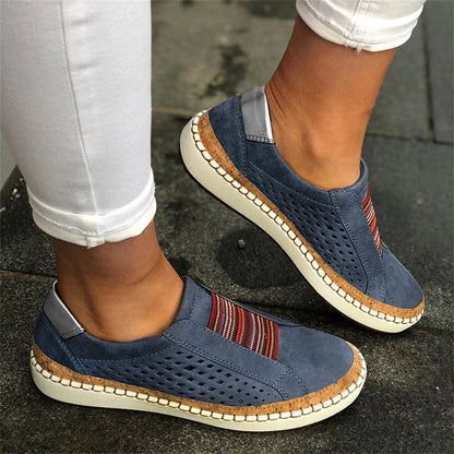 Breathable Mesh Hollow Flat Shoes