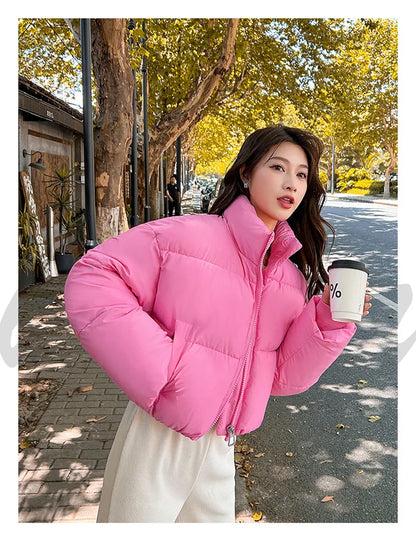 Snow Petal Short Padded Winter Jacket