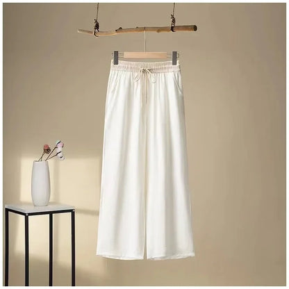 Color Block Retro Wide Leg Pants