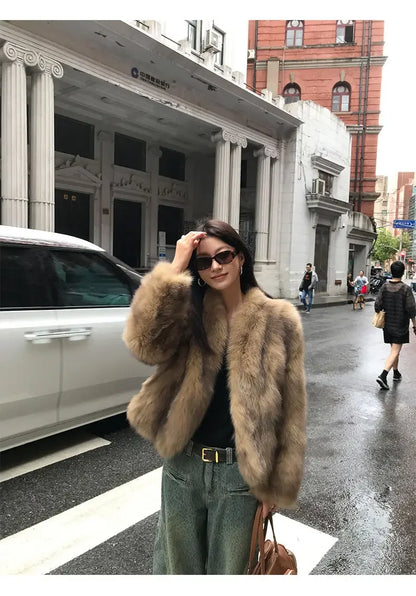 Women’s Short Fur Jacket