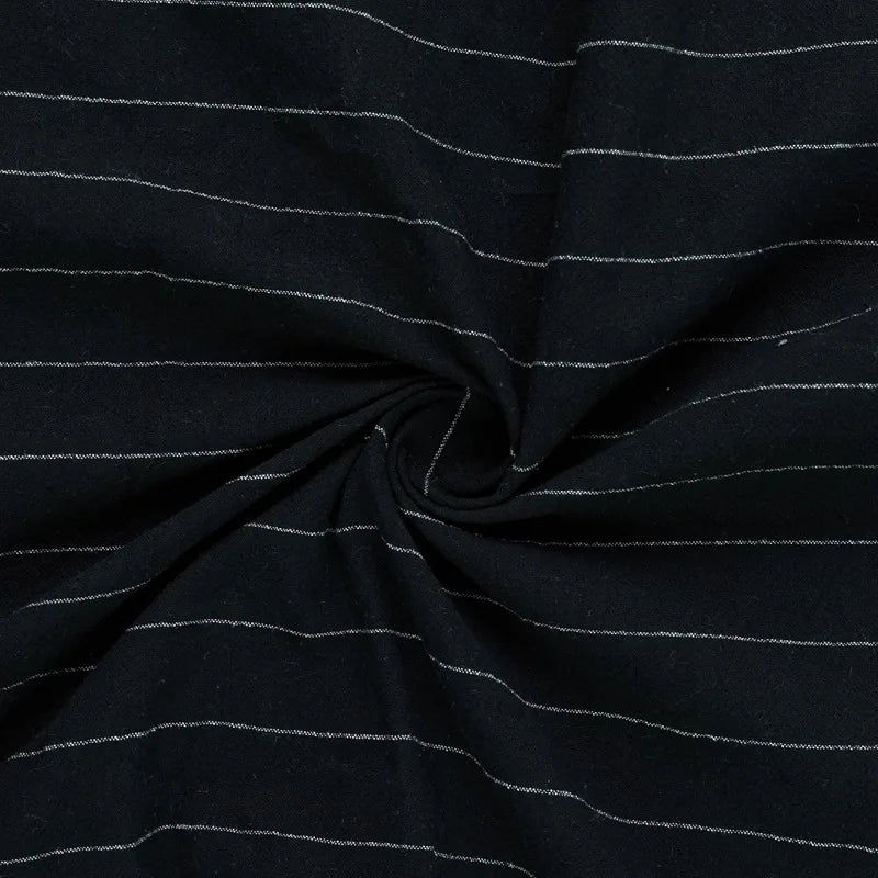 Striped Hooded Linen Shirt