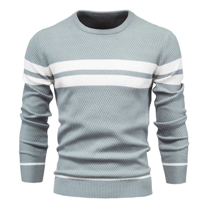 Patchwork Slim Fit Autumn Sweater