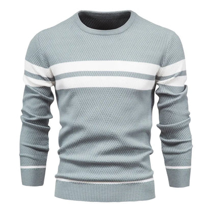 Patchwork Slim Fit Autumn Sweater