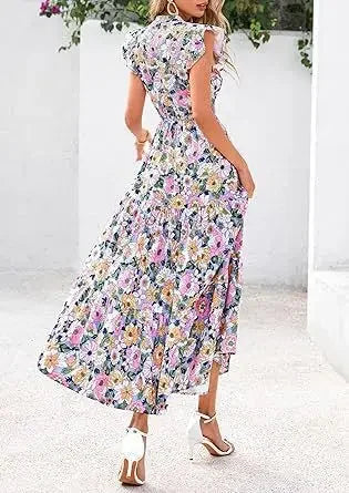 Printed Sleeveless Wide-Leg Jumpsuit