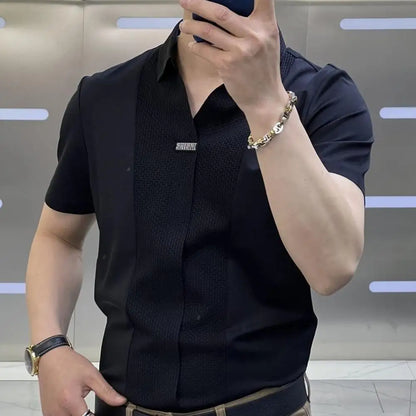 Modern Solid Color Business Shirt