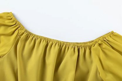 Luxe Curve One-Shoulder Pants Set