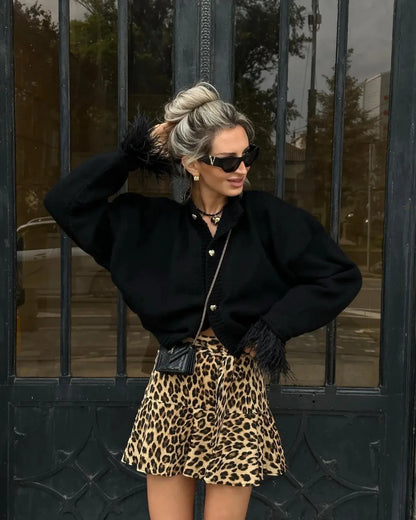 Elegant Harmony Knitted Cardigan Jacket
