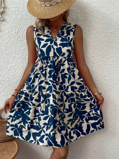 Boho Bliss Ruffle Mini Dress