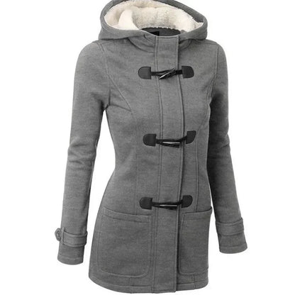 Hooded Zip Up Overcoat