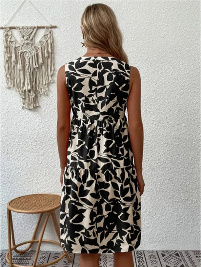 Boho Bliss Ruffle Mini Dress