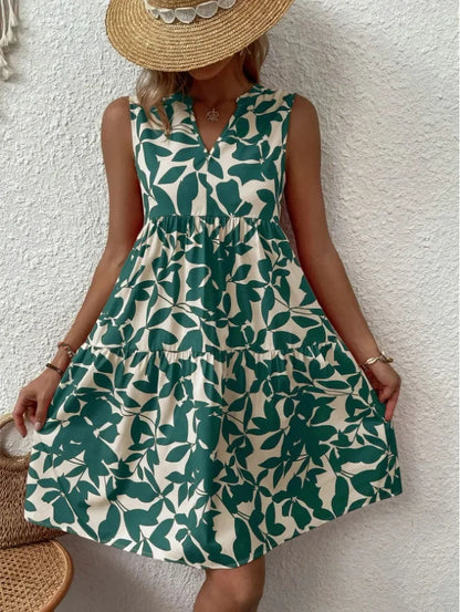 Boho Bliss Ruffle Mini Dress