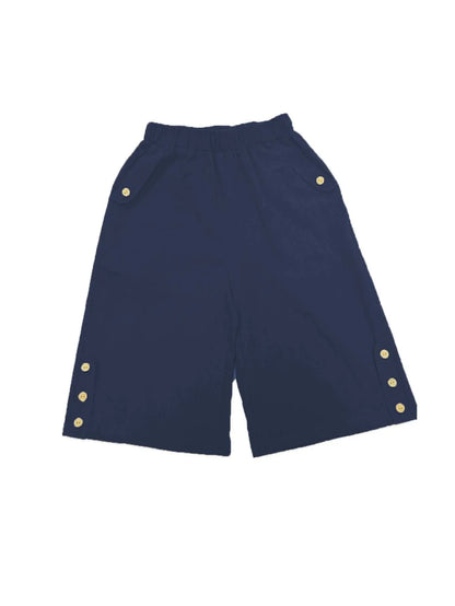 Solid Color Straight Leg Shorts