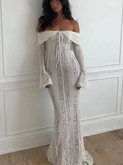 Lace Blossom Midi Dress