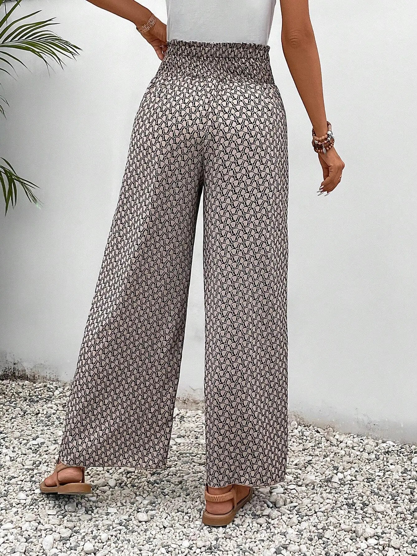 Petal Whisper Wide Leg Pants