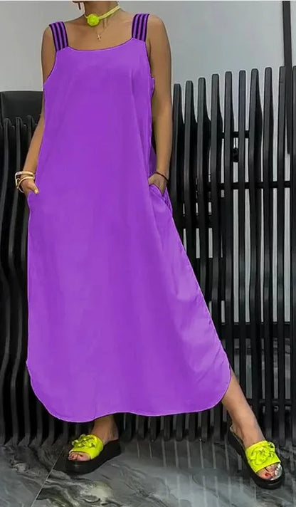 Casual Solid Color Summer Dress