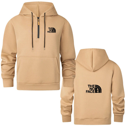 Men's Semi Zipper Casual Hoodie