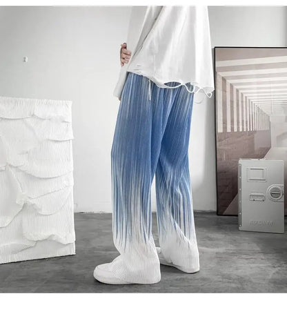 Silken Flow Harajuku Wide Leg Pants