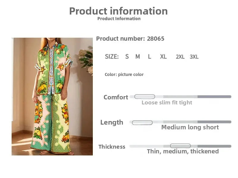 Vibrant Colorblock Wide-Leg Two-Piece Set