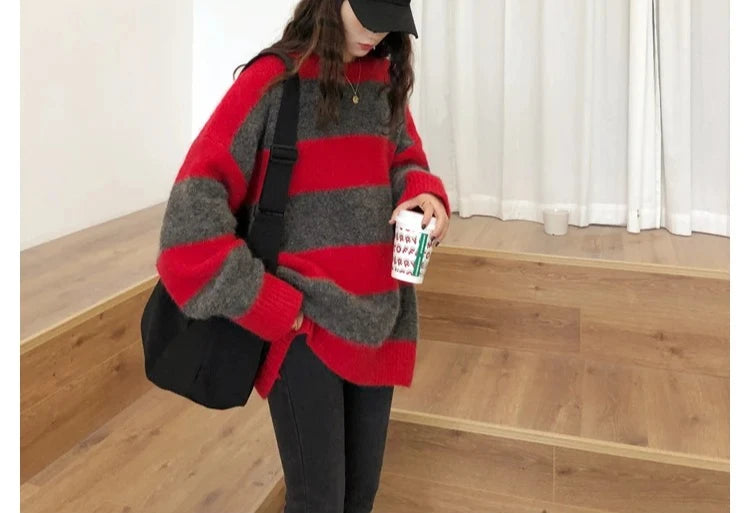 Women’s Oversized Striped Sweater