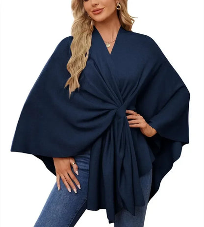 Soft V-Neck Shawl Wrap