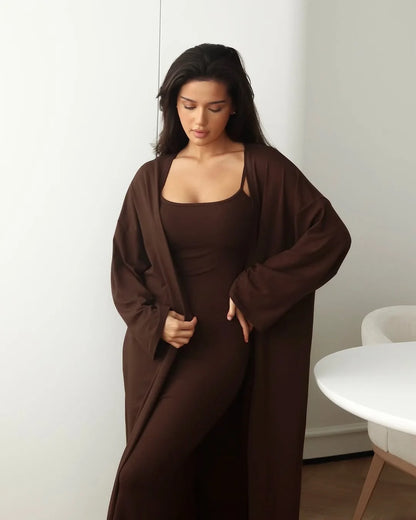 Slim Fit Suspender Dress Set