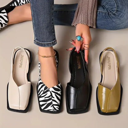 Elegance Ease Square Toe Sandals