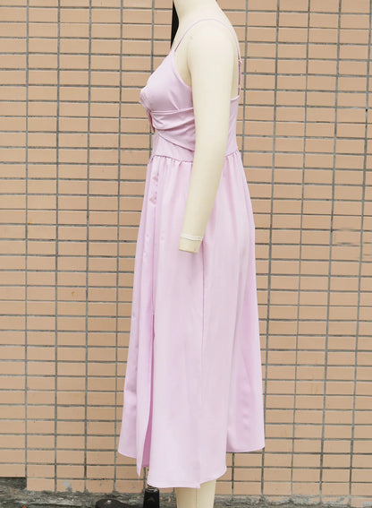 Backless V-Neck Camis Dress
