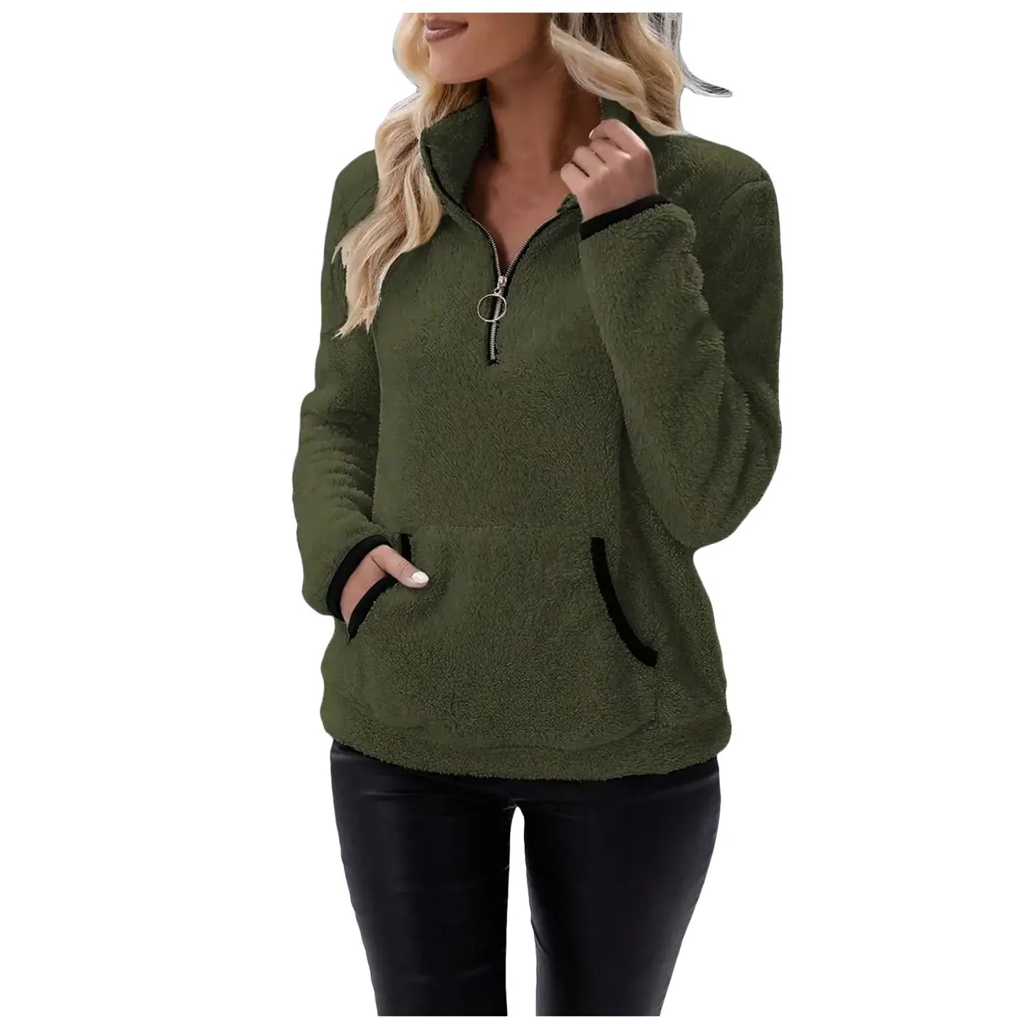 Cozy Zest Half-Zip Wool Pullover
