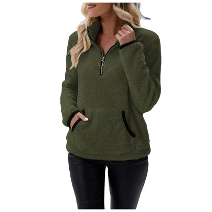 Cozy Zest Half-Zip Wool Pullover