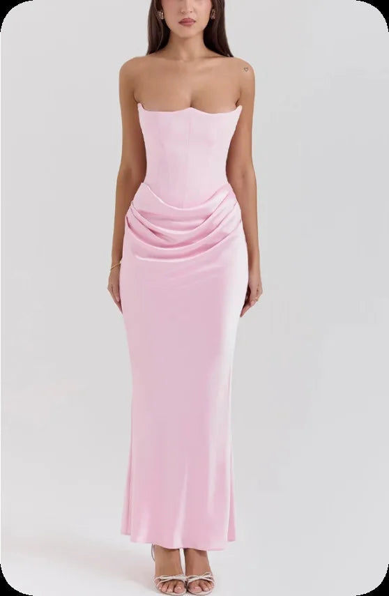 Glam Backless Evening Dress