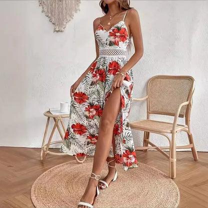 Floral Breeze Boho Vacation Dress