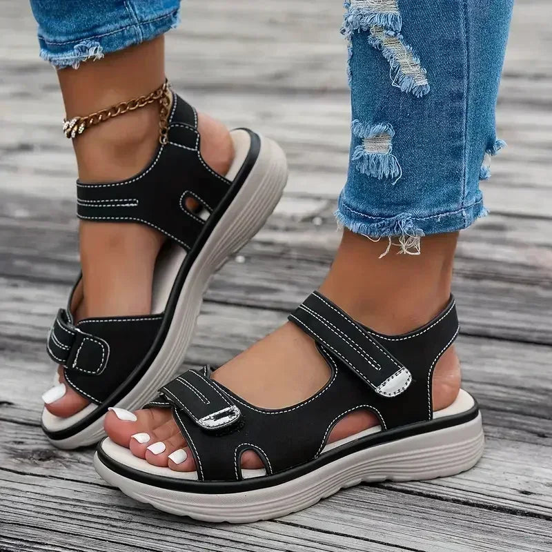 Elegant Sporty Wedge Sandals