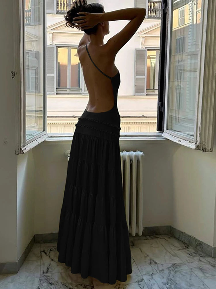 Enchanted Grace One-Shoulder Maxi Dress