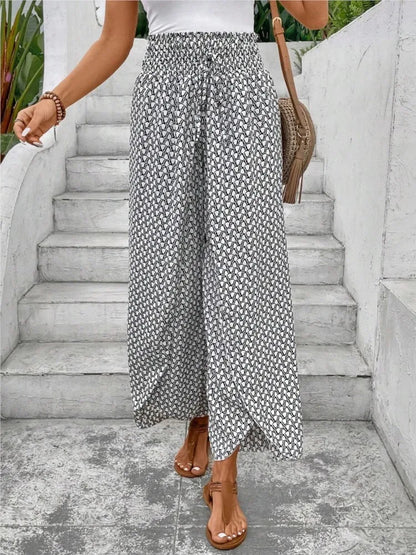 Petal Whisper Wide Leg Pants