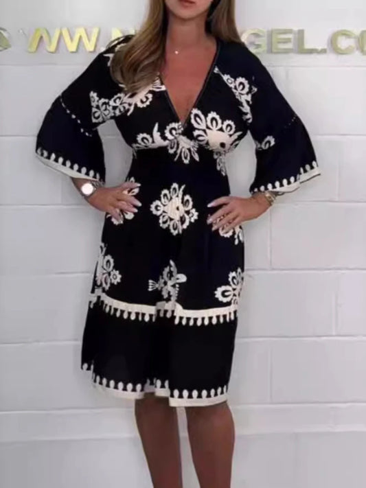 Floral Flare Boho Tunic