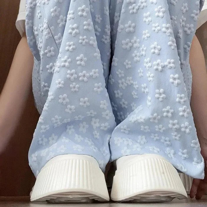 Floral Wide-Leg Pants