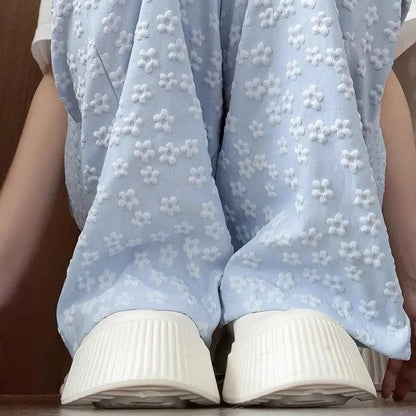 Floral Wide-Leg Pants