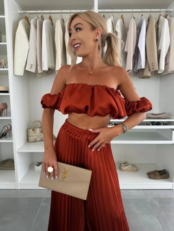Off-Shoulder Tube Top Set