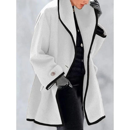 Snow Gleam Cotton Wool Trench Coat