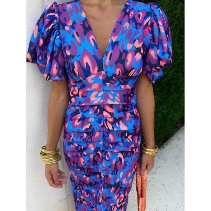 Sultry Elegance V-Neck Gown