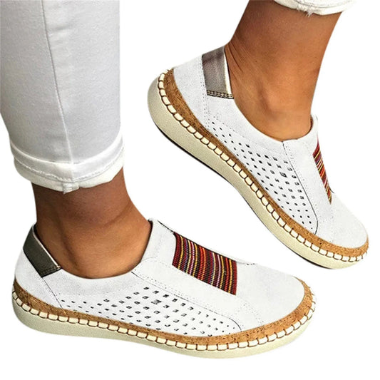Breathable Mesh Hollow Flat Shoes
